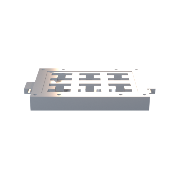 Hardened steel interlock mould plate for a paving-block machine